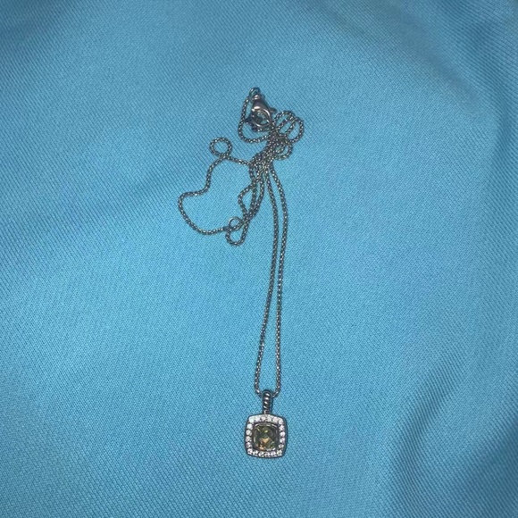 David Yurman Petite Albion Pendant Necklace, Morganite And Pavé Diamonds - Picture 4 of 9